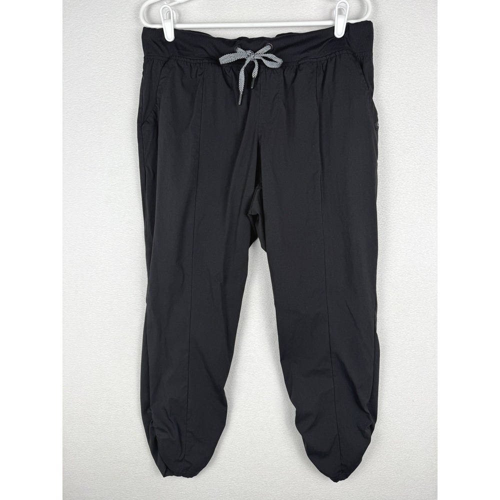 Torrid Happy Camper Joggers Womens 1 Black Ripstop Ruched Ankle Stretch Hiking